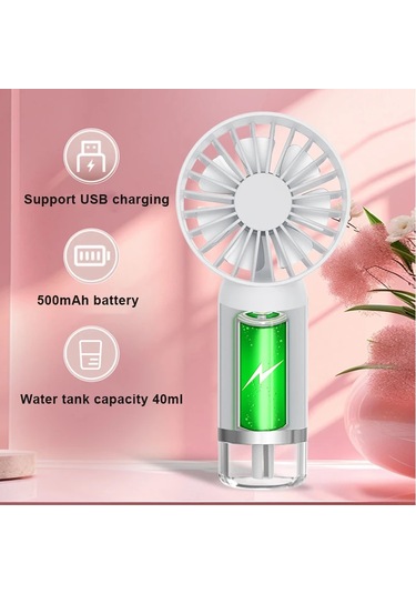 Kullanışlı Masaüstü İçin Nemlendirici Su Yenileyici Usb Hızlı Şarj İle El Mini Pembe