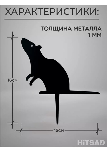 Hıtsad Bahçe Figürleri, Yazlık Ve Sebze Bahçesi İçin Sıçanlar 100-001 231548422