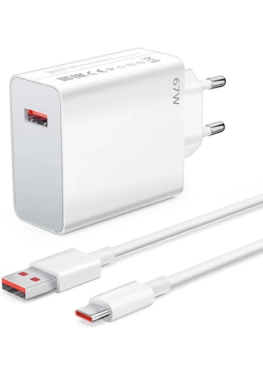67 Watt Hızlı Şarj Aleti Adaptör Ve Kablo Set Type-c Kablo Sony Uyumlu