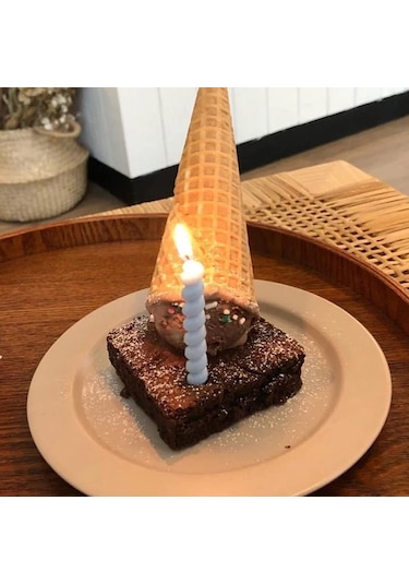 Makaron Renkli Spiral Mum 12 Cm 6 Adet