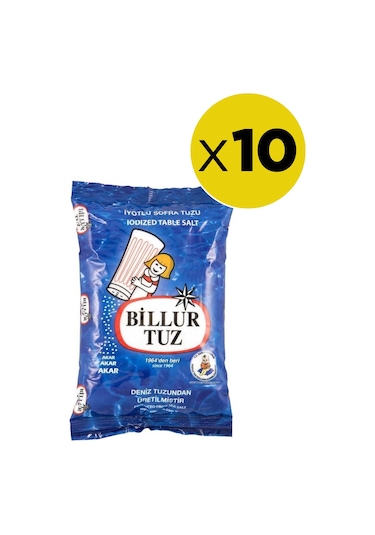 Billur Tuz Iyotlu 10 x 750 G