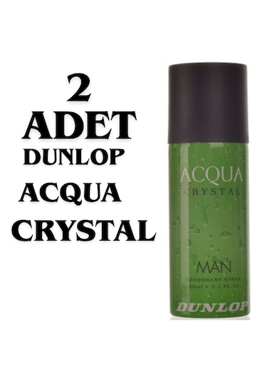 Dunlop Acqua Crystal Erkek Sprey Deodorant 2 X 150 Ml