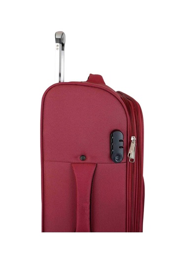 Bagacar Ultra Hafif Körüklü Kumaş Büyük Boy Valiz Siyah