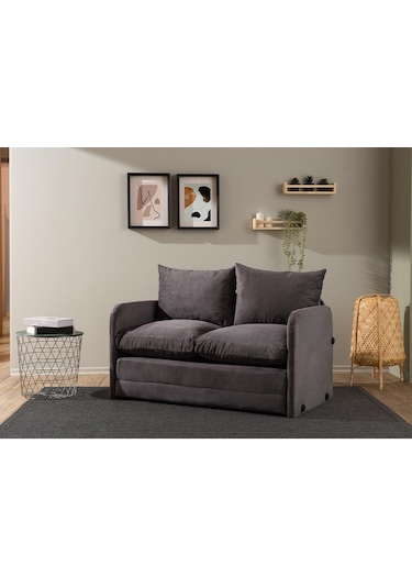 Pafu Saga İkili Katlanır Yataklı Koltuk Soho Gri