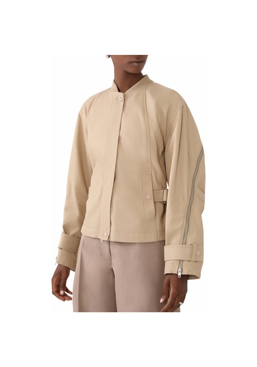 3.1 Phillip Lim Kadın Fermuarlı Kapsü Arka Bomber Ceket Haki