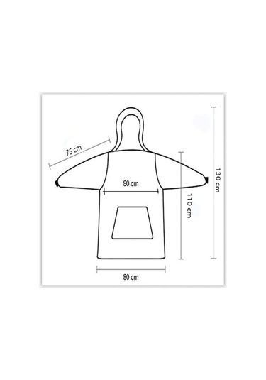 Mulberry Wellsoft Kapşonlu Giyilebilir Tv Battaniyesi Unisex Over Size Bordo