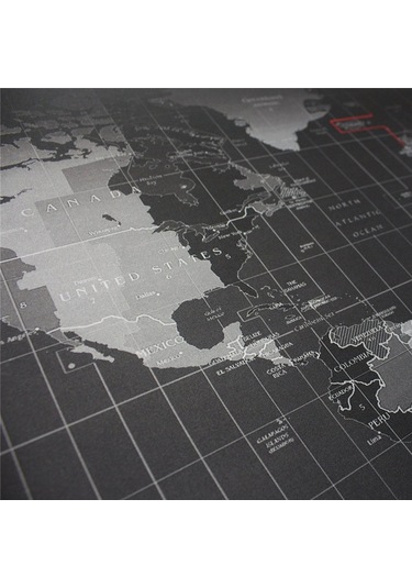 Ruicoo Geniş Dünya Haritalı Su Geçirmez Mouse Pad - Oyun Ve Ofis Kullanımı İçin