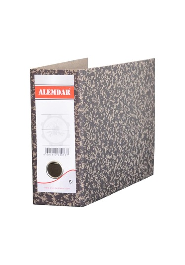 Alemdar Telgraf Klasör Karton Geniş Siyah