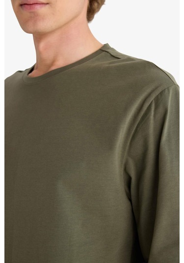 Defacto Pijama Takımı Regular Fit Uzun Kollu Üst Kareli Uzun Alt B2450ax25wnkh438 Haki-kh438 Defacto Pijama Takımı Regular Fit Uzun Kollu Üst Kareli Uzun Alt B2450ax25wnkh438 Haki-kh438