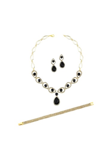 Forentina Paris Tasarım Siyah 4 Lü Su Damlası Set Ps0114 Siyah