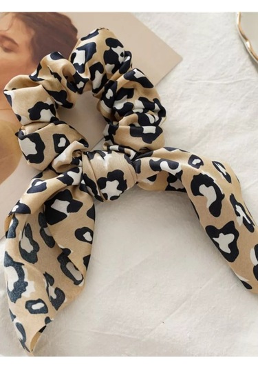 Proshik Bej Leopar Desenli Saç Lastiği 242572342 Leopar