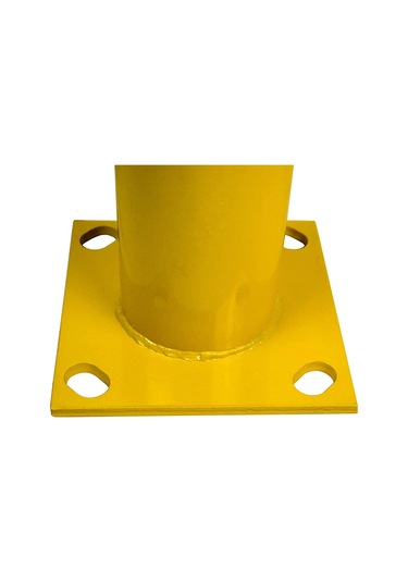 Demir Duba Metal Fabrika Park Demiri Otopark Sabit Baba Bariyeri 114mm 90 Cm 2.5mm Gri