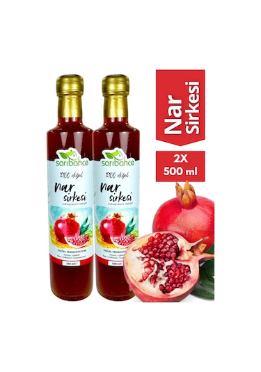 Nar Sirkesi 500 Ml 2'li Paket - Organik Doğal Fermantasyon