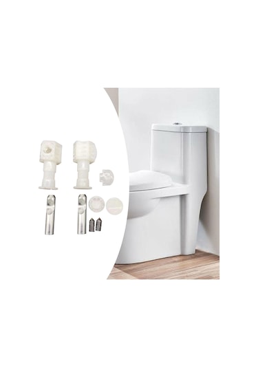 Suntek Klozet Oturağı Vidası 400kg Yük Kapasitesi Donanımı Yan Montajlı