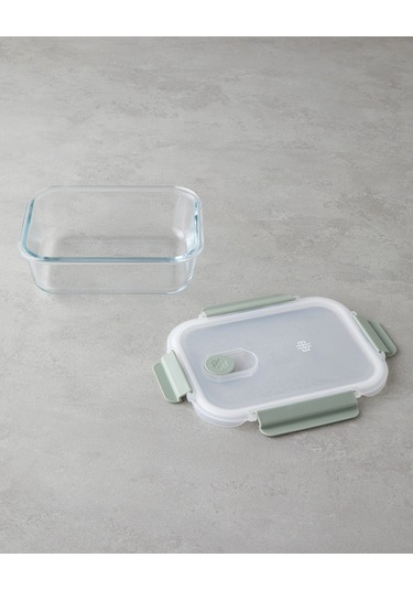 English Home Mila Borosilikat Saklama Kabı 1040 Ml Yeşil Yeşil