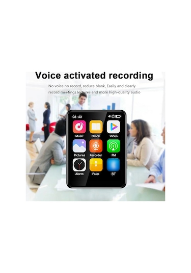 Springsun Hoparlörlü Mp3 Ve Mp4 Oynatıcı 2.4 İnç Tam Dokunmatik Ekran Bt Dahili Hoparlör Ve Tf