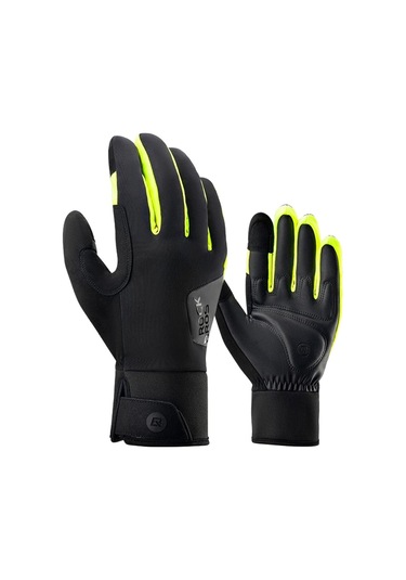 Rockbros S335 1 Çift Tam Parmak Dokunmatik Ekran Bisiklet Eldiveni