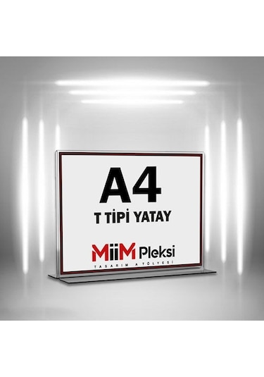 T Tipi A4 Pleksi Föylük Broşürlük-Yatay A4 Föylük-20 Li Paket (478882410)
