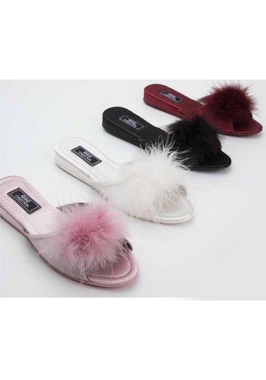 G&c 180 Topuksuz Tüylü Bayan Terlik 001