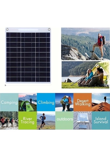 Xuweiwei Stil 2 1 Adet Yüksek Verimli Tasinabilir Günes Paneli Sarj Cihazi 2 Usb Cikisi Usb C Pd 10w Kampçilik Doga Yürüyüsü Için