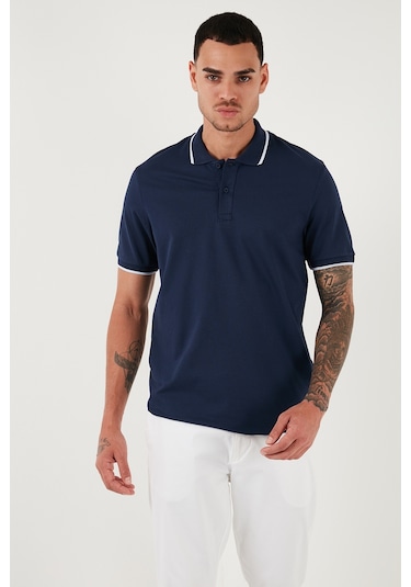 Buratti Erkek Polo Yaka T Shirt 5902063 İndigo Buratti Erkek Polo Yaka T Shirt 5902063 İndigo