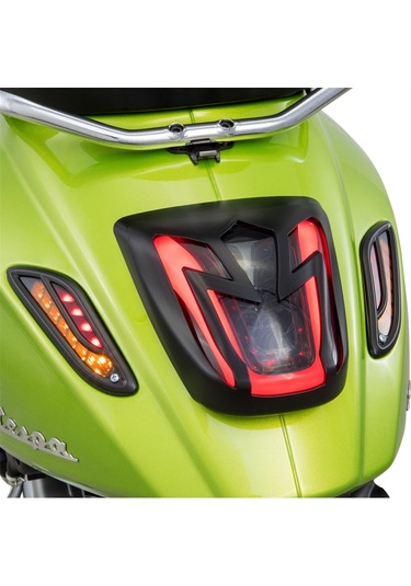 Vespa Primavera-sprint Dekoratif Arka Sinyal Kaplama Mat Siyah / Sıp