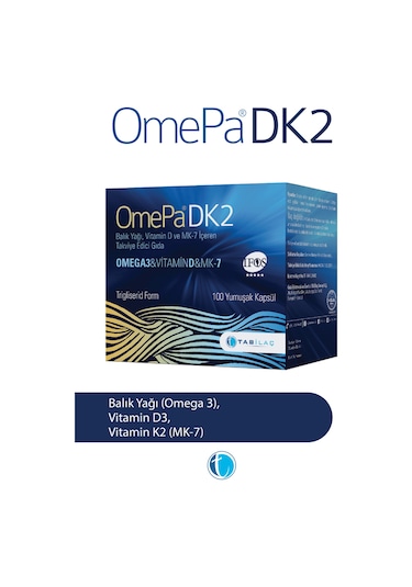 Omepa Dk2 Omega 3 & Vitamin D & Menaq7 100 Yumuşak   Kapsül