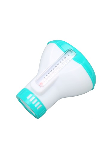 Dofolink Halkaçık Su Temizleyici Ve Termometreli Yüzme Havuzu Klor Tablet Dağıtıcı - Yeniden Kullanılabilir Pp Malzeme İle Göl Mavisi Diğer