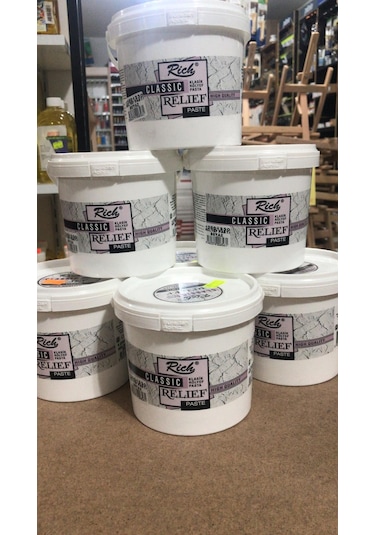 Rich Rölyef Pasta Relıef Paste Beyaz 1200 G Kova