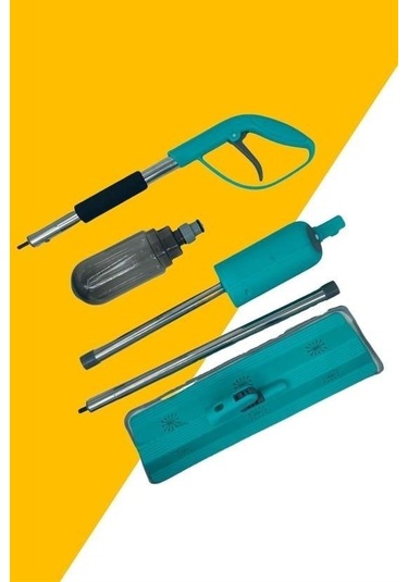 Zmc Bilişim Döner Başlıklı Spreyli Mop Parke Ahşap Fayans Temizleyici Su Hazneli Sihirli Paspas