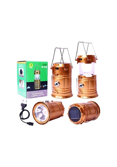 Atabayonline Güneş Enerjili Çok Fonksiyonlu Kamp Feneri Kamp Mavi