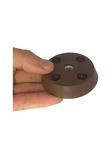 8 Adet Düz Ayak Tabanı Kahverengi Mobilya Masa Sehpa Ayağı Bağlantı Aparatı Plastik