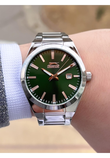 Slazenger Damatlık Ve Takım Elbiye Özel Çelik Kordon 5 Atm Suya Dayanıklı Erkek Kol Saati Sl545.a01 Gümüş