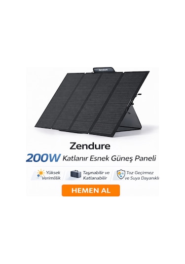 Zendure 200w Katlanır Esnek Güneş Paneli
