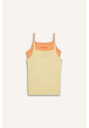 DeFacto Kız Çocuk Baskılı 2'li Atlet E7075A825SPOG208