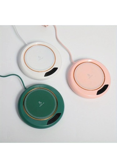 Willowhaven Pembe 1 Adet Usb Kahve Isıtıcı 3 Sıcaklık 8 Saat Otomatik Kapama Seyahat Bardağı Uyumlu