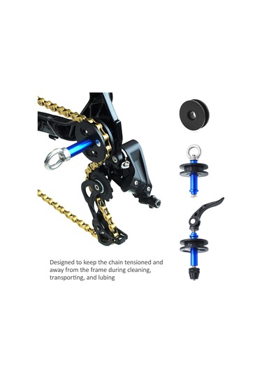 Bisiklet Zincir Tutucu Bisiklet Zincir Saklayıcı Tutucu Bisiklet Dummy Hub Zincir Tutucu Yol Bisikleti Zincir Temizleyici Zincir Temizleme Taşıma Yağlama Saklama İçin Çok Renkli