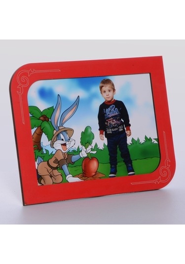 Ahşap Kırmızı Renk Resim Çerçeve 10x15