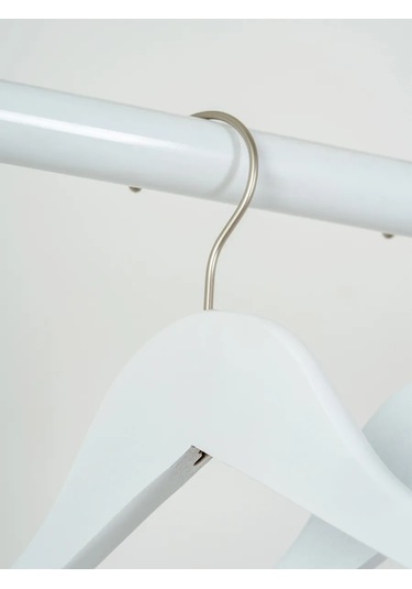 Master House Beyaz Ahşap Elyaf Askıları 141124759 Beyaz