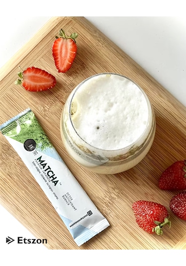 Matcha Premium Japanese Çilek Aromalı  Burner Form Maça Çayı 20'li