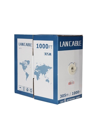 Cat6 23 Awg Utp Cu 0.41 Mm %100 Bakır 305 Metre Kablo
