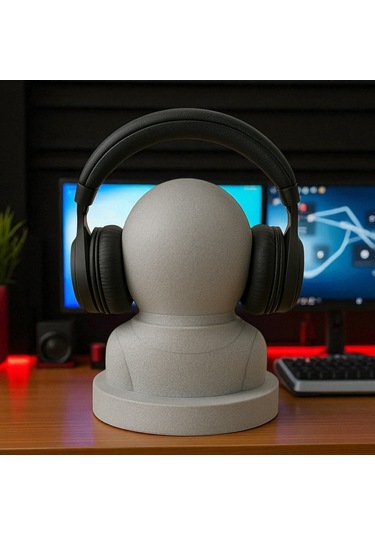 Astronot Kulaklık Standı 3D Baskı Oyuncu Aksesuarı Masa Dekoru