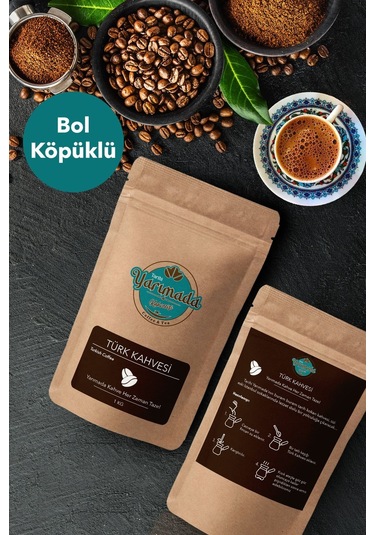 Tarihi Yarımada Kahvecisi Taze Çekilmiş Orta Kavrulmuş ve Öğütülmüş Türk Kahvesi 1 KG