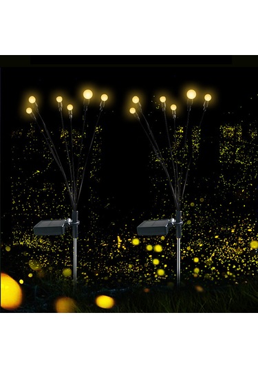 Singree Rüzgarda Sallanan 6 Başlı Güneş Enerjili Bahçe Aydınlatma Lambası - Ip65 Su Geçirmez