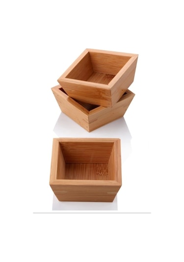 Bambu Sunum Kare Çerezlik 1 Adet Royaleks-ps10 Çok Renkli