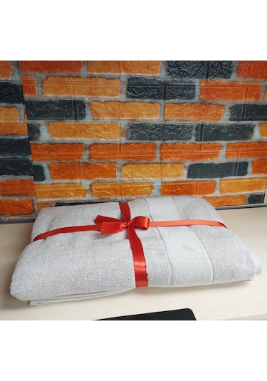Özdilek Svv Border Yeni Seri Banyo Havlusu 76x147 - Silver Gri