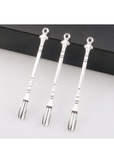 Gümüş Metal Mini Altın Kaşık Kahve Veya Çayda Karıştırın