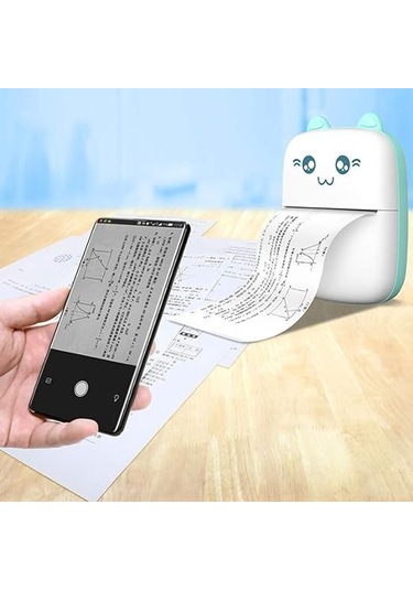 Padalink Pembe Mini Isı Yazıcı - 57mm, Bluetooth, 200dpi, Etiket/liste Yazdırma, 1 Adet Isı Kağıdı, Taşınabilir, Usb