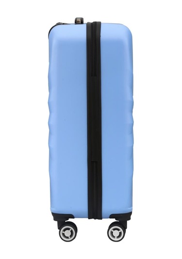 Büyük Boy %100 Polikarbon Valiz 4x2 Teker Mavi 1809 Mavi