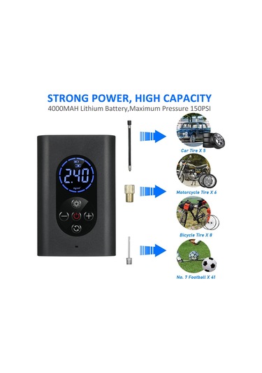 N32 Lastik Şişirme Taşınabilir Hava Kompresörü 150psı Basınç